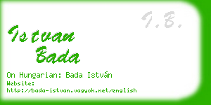 istvan bada business card